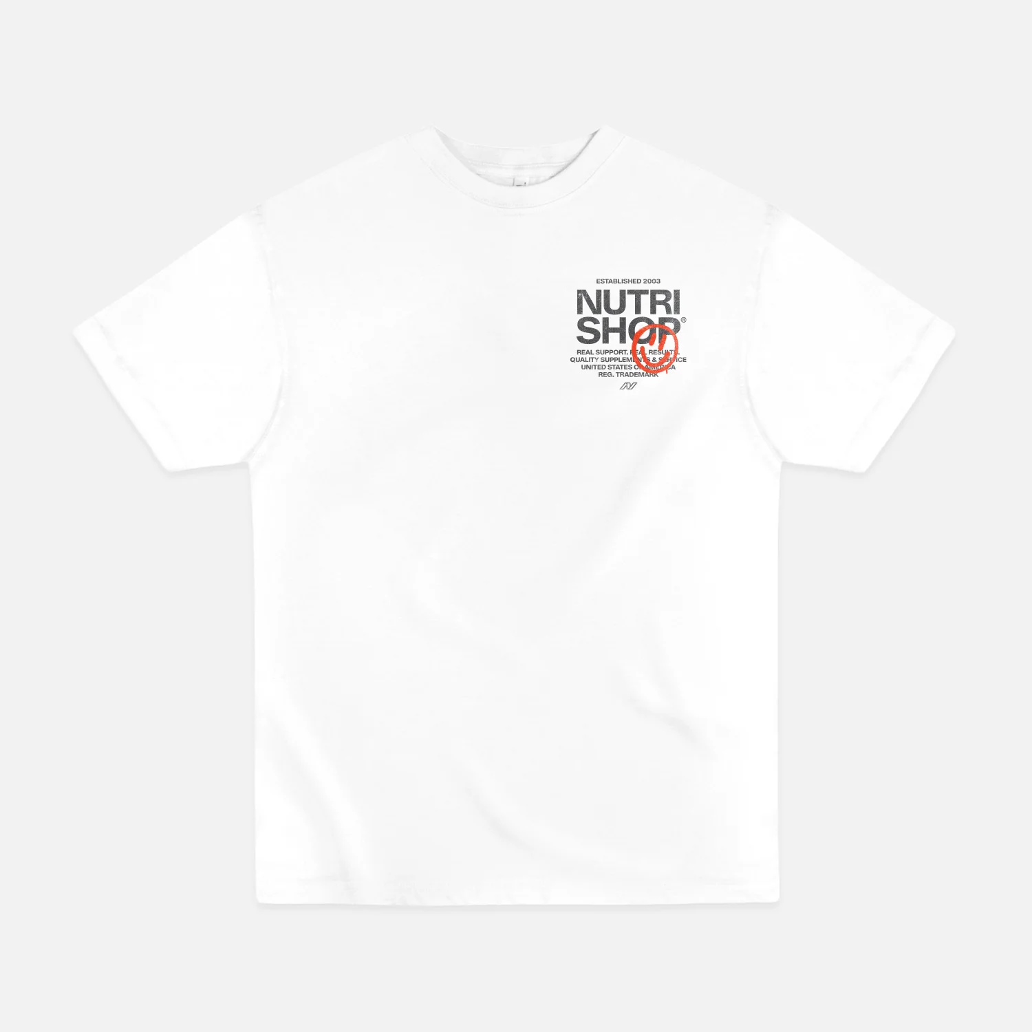 Oversized Garment-Dye Happy Stencil T-Shirt - Image 4